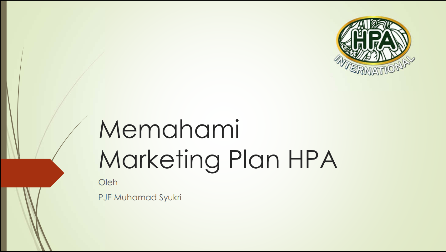 Memahami Marketing Plan HPA