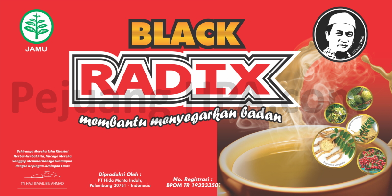 Spanduk Black RADIX kecil