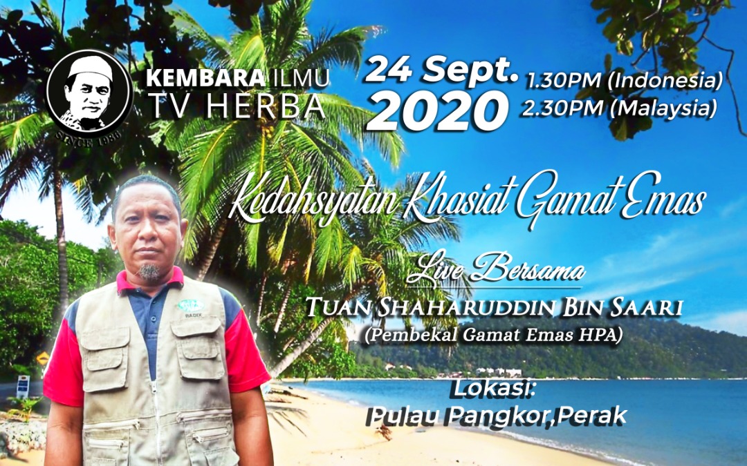 TV Herba 24 Sep 2020 - Kedahsyatan Khasiat Gamat Emas