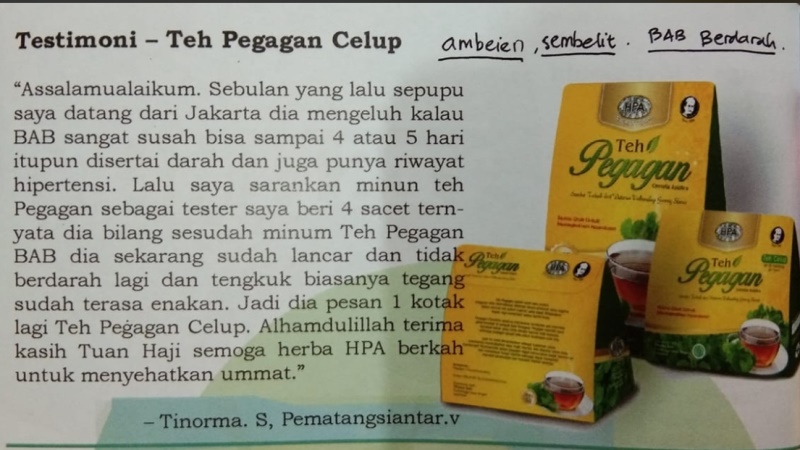 Testimoni-Teh-Pegagan