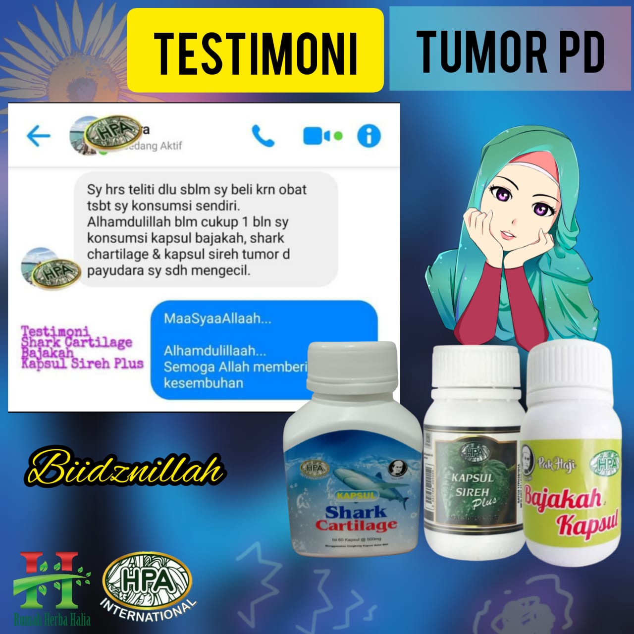 Testimoni Tumor dengan Shark Cartilage dan Bajakah