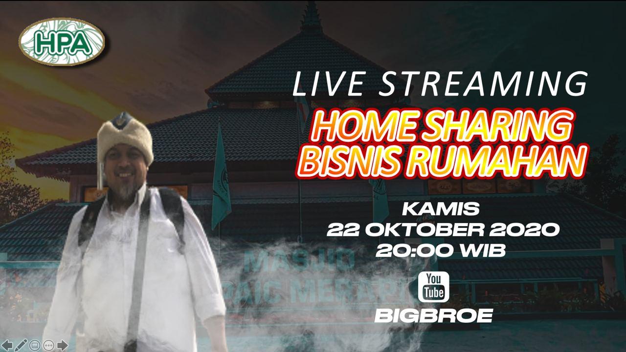 YouTube LIVE 22 Oktober 2020: Memulai Bisnis HPA dari Rumah