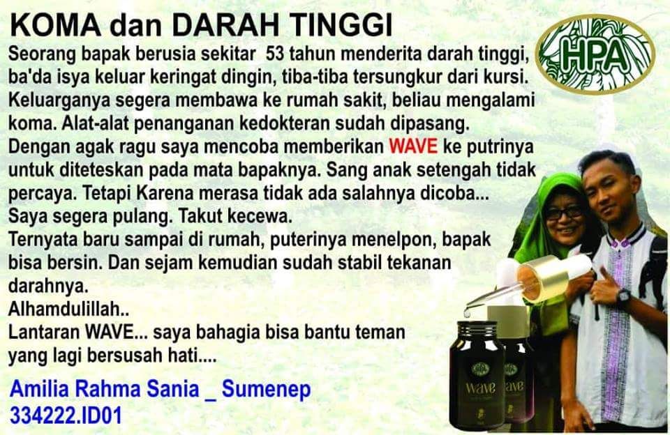 Testimoni WAVE untuk darah tinggi