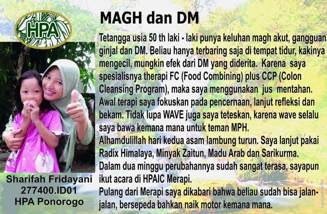 Testimoni WAVE untuk magh dan Diabetes