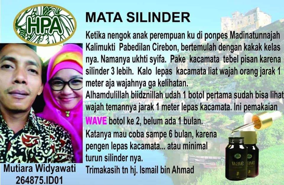 Testimoni WAVE untuk mata silinder