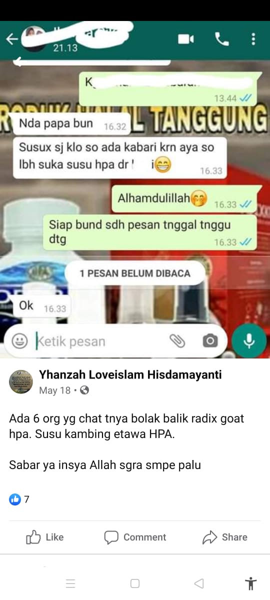 Testimoni RADIX Goat 1