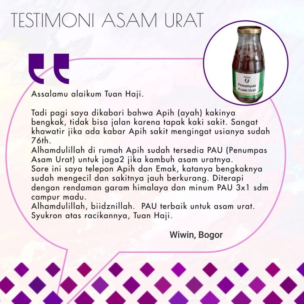 Testimoni Asam Urat