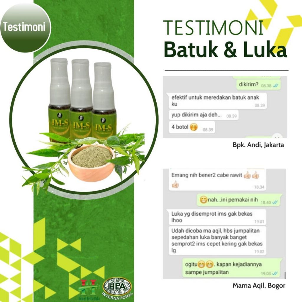 Testimoni Batuk dan Luka