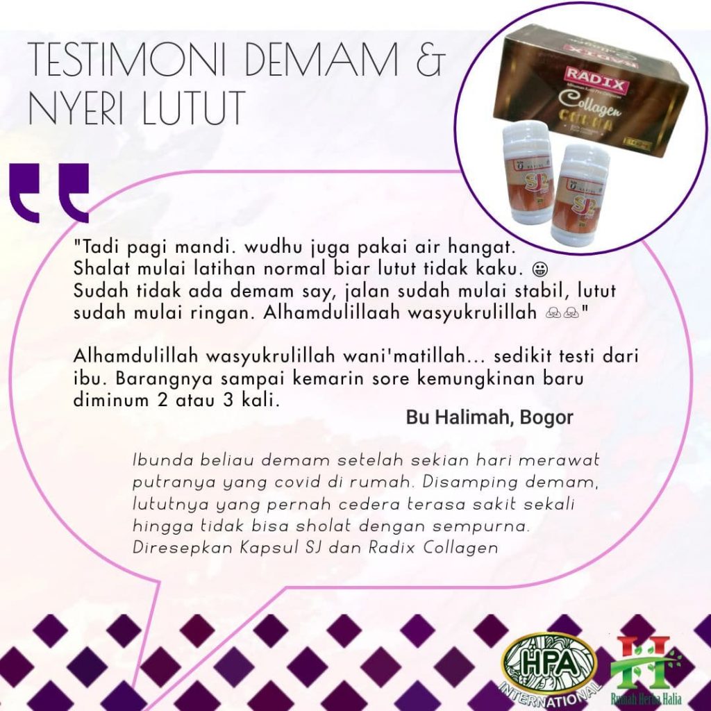 Testimoni Demam dan Nyeri Lutut