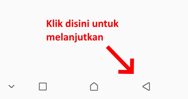 Klik tombol Back untuk mulai menginstall aplikasi