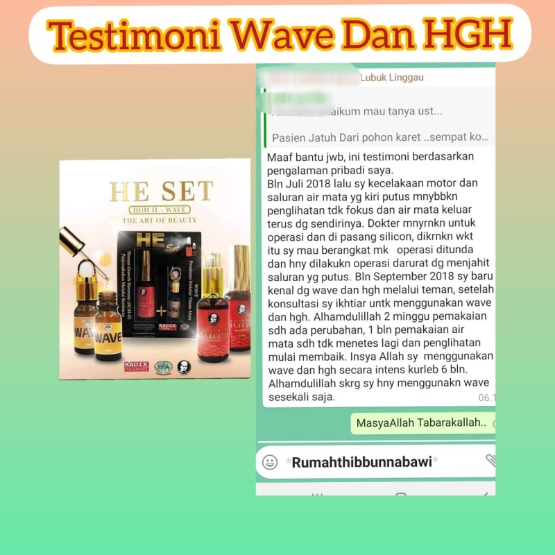 Testimoni Mata dengan HGH dan WAVE