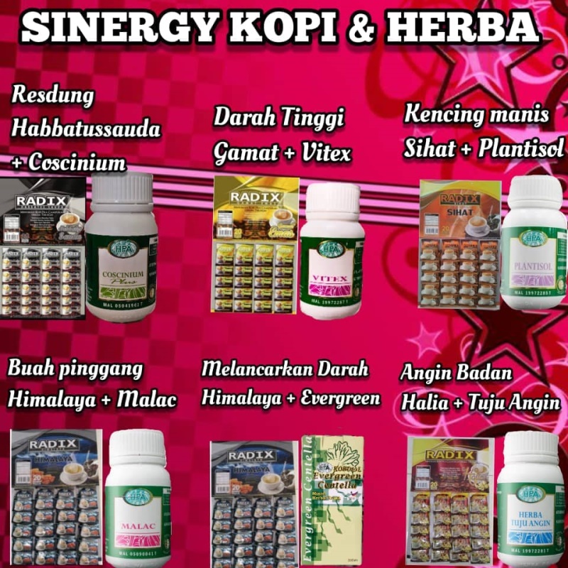 Sinergi Kopi RADIX dan Herba HPA