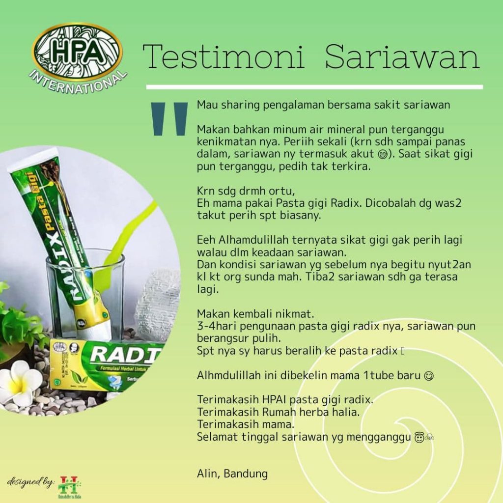 Testimoni Sariawan