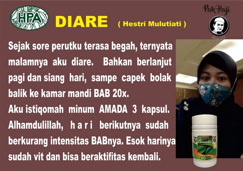 Kapsul Amada untuk diare dan mencret