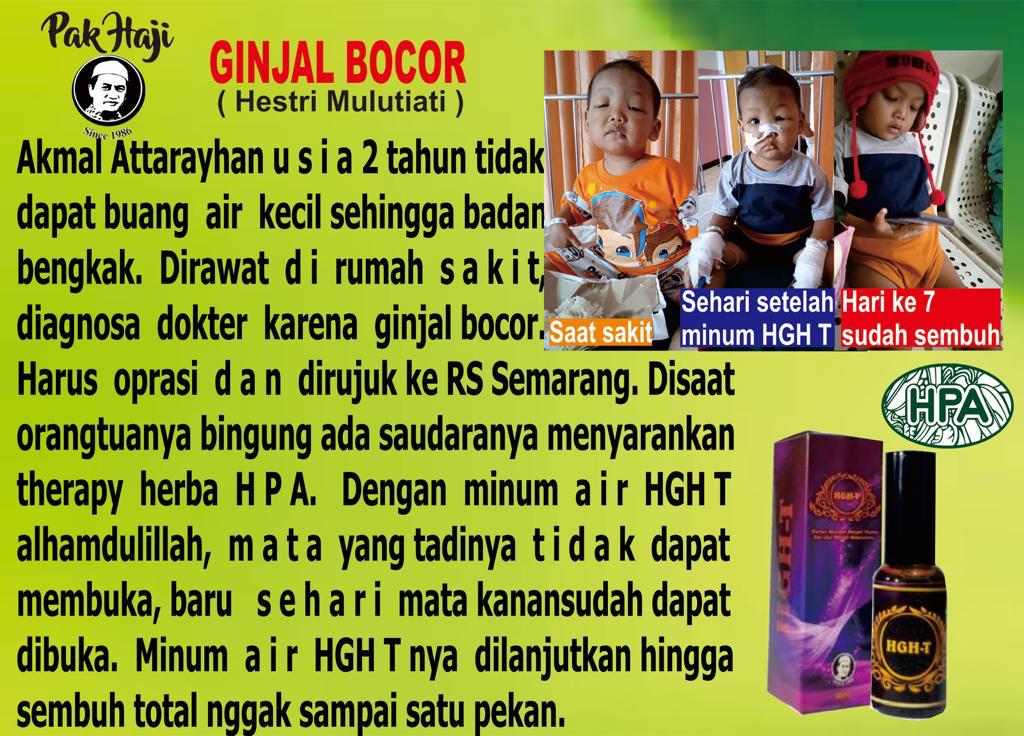 Testimoni HGH-T untuk masalah ginjal bocor