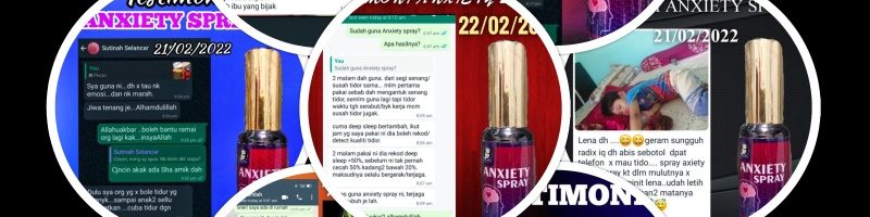 Kumpulan Testimoni Anxiety Spray