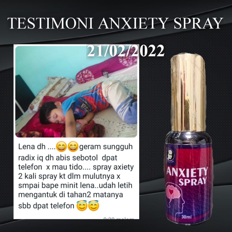 Testimoni Anxiety Spray untuk sukar tidur