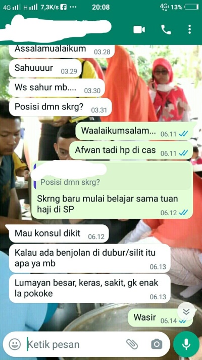 Tidak jadi operasi setelah pakai Busra Spray