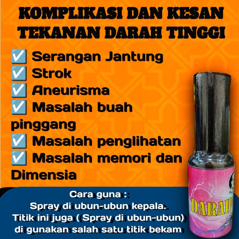 Cara Penggunaan Darah Tinggi Spray