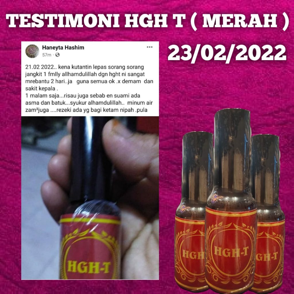 Testimoni HGH-T Merah untuk batuk