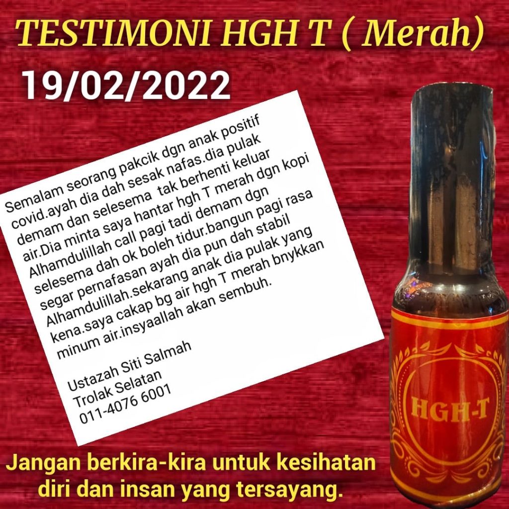 Testimoni HGH-T untuk pilek dan demam