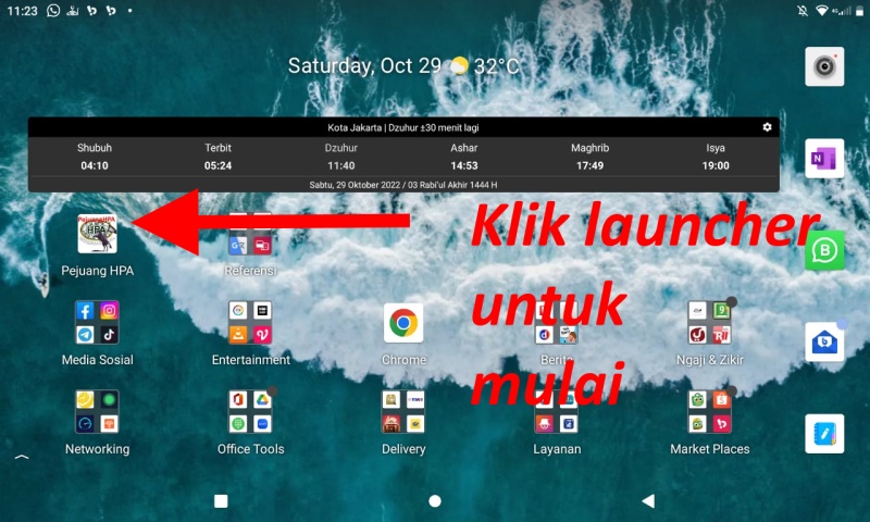 Selanjutnya, untuk mengakses Sistem Support, cukup klik ikon launcher tersebut. Insya Allah, mudah kan?