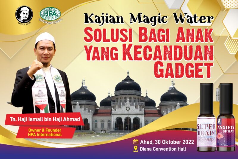 Kajian Magic Water - Solusi Bagi Anak yang Kecanduan Gadget